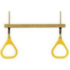 Trapézhinta műanyag gyűrűkkel sárga