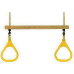 Trapézhinta műanyag gyűrűkkel sárga