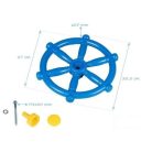 Hajókormány kék 34cm