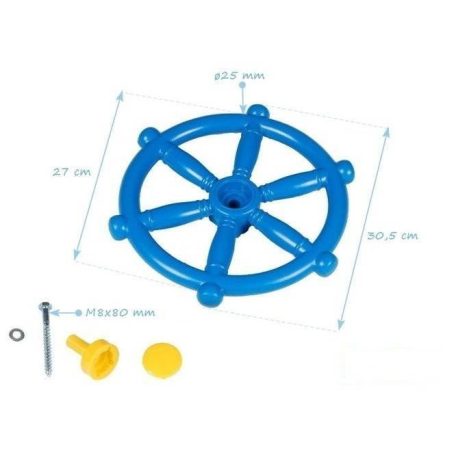 Hajókormány kék 34cm