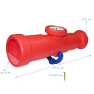 Távcső iránytűvel sárga színben