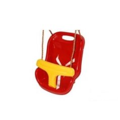 Magas háttámlás babahinta piros-sárga