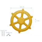 Óriás hajókormány sárga 41cm