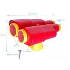 Óriás vadásztávcső piros