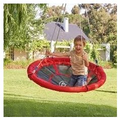  113 cm átmérőjű fészekhinta fekete-piros